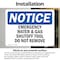 Signmission Emergency Water And Gas Shutoff Tool Do Not Remove OSHA Notice Sign, Vinyl Decal, 24in x 18in, 2PK OS-2PACK-NS-D-1824-L-11936 - alternate 2